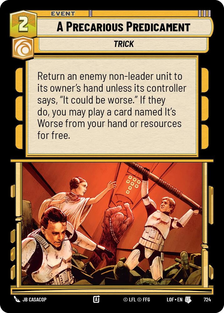 A Precarious Predicament (Foil) (724) (LOF)