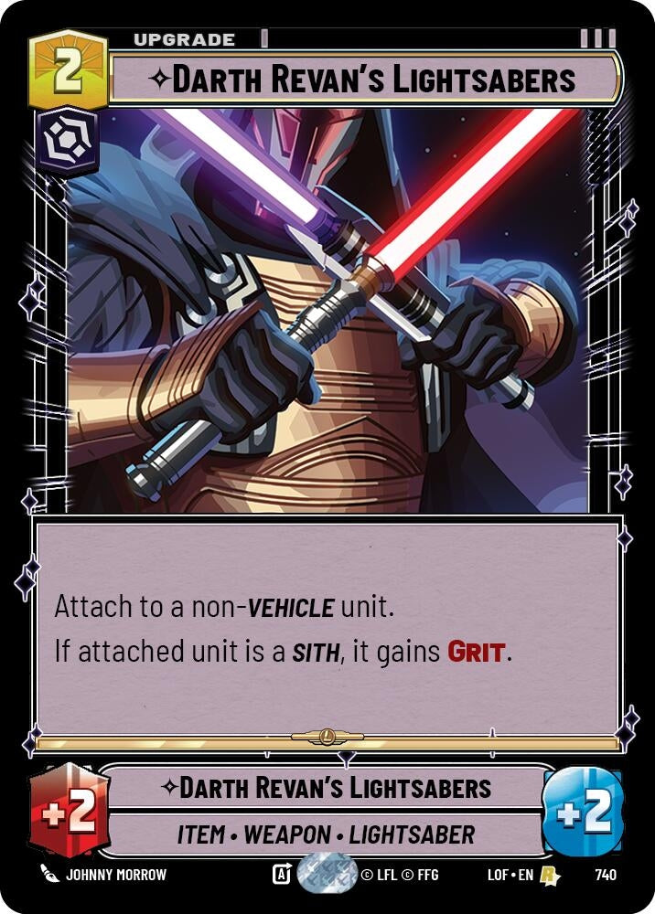 Darth Revan's Lightsabers (Foil) (740) (LOF)