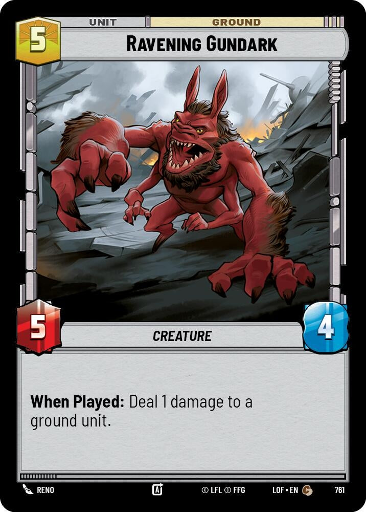 Ravening Gundark (Foil) (761) (LOF)