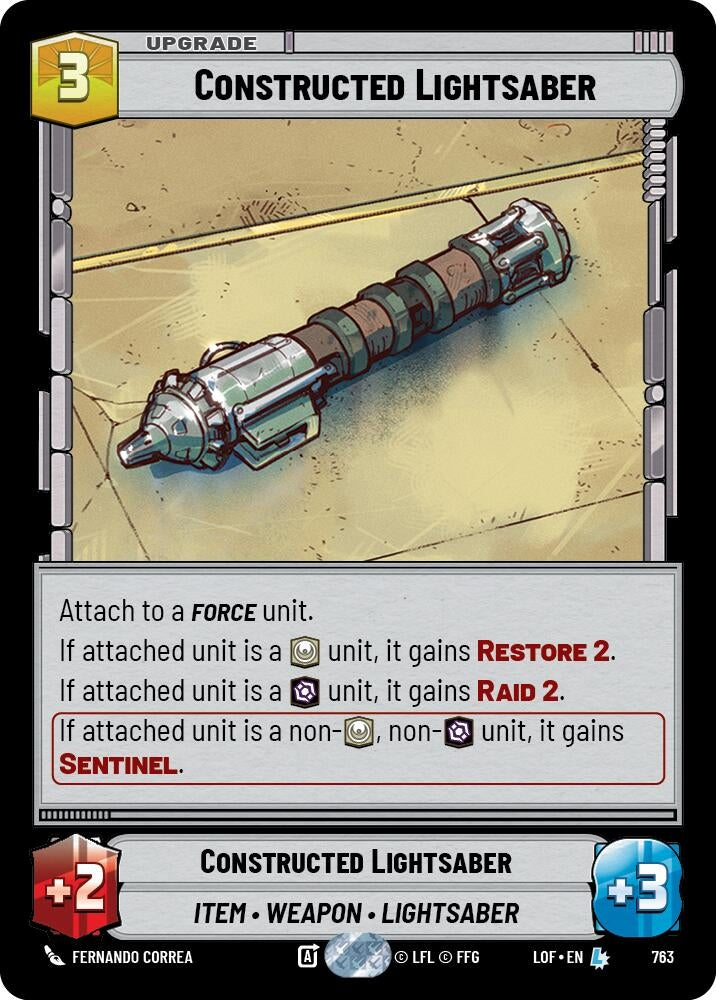 Constructed Lightsaber (Foil) (763) (LOF)