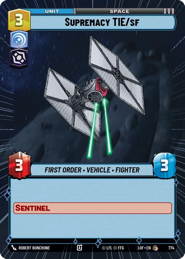 Supremacy TIE/sf (Hyperspace Foil) (774) (LOF)