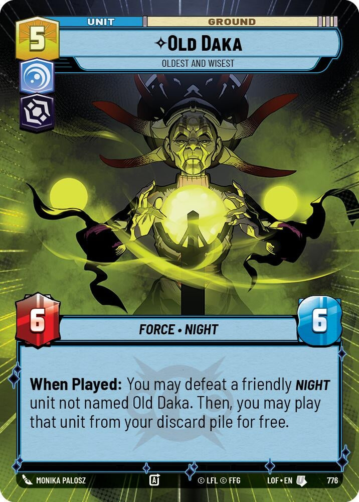 Old Daka - Oldest and Wisest (Hyperspace Foil) (776) (LOF)