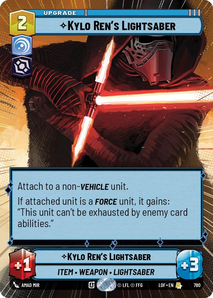 Kylo Ren's Lightsaber (Hyperspace Foil) (780) (LOF)