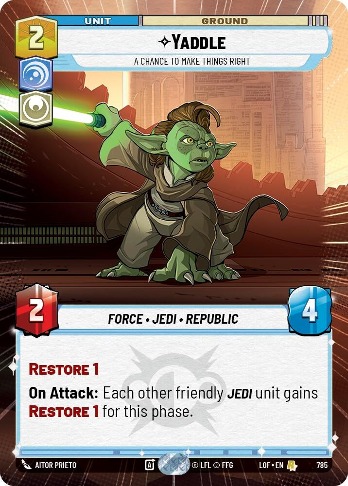 Yaddle - A Chance To Make Things Right (Hyperspace Foil) (785) (LOF)