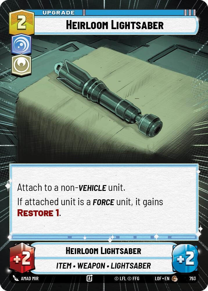 Heirloom Lightsaber (Hyperspace Foil) (793) (LOF)