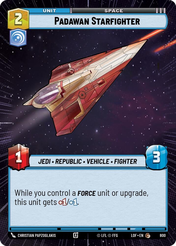 Padawan Starfighter (Hyperspace Foil) (800) (LOF)