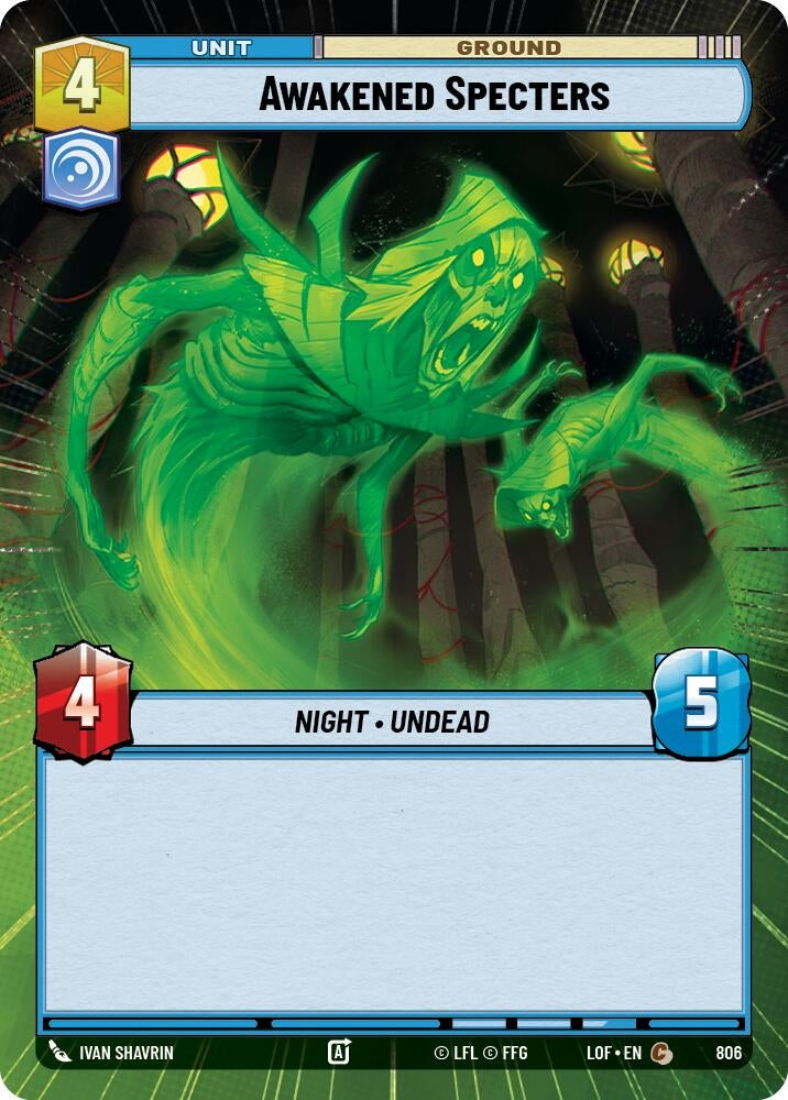 Awakened Specters (Hyperspace Foil) (806) (LOF)