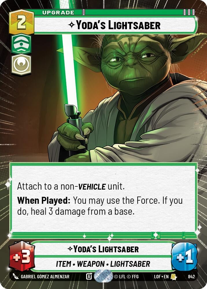 Yoda's Lightsaber (Hyperspace Foil) (842) (LOF)