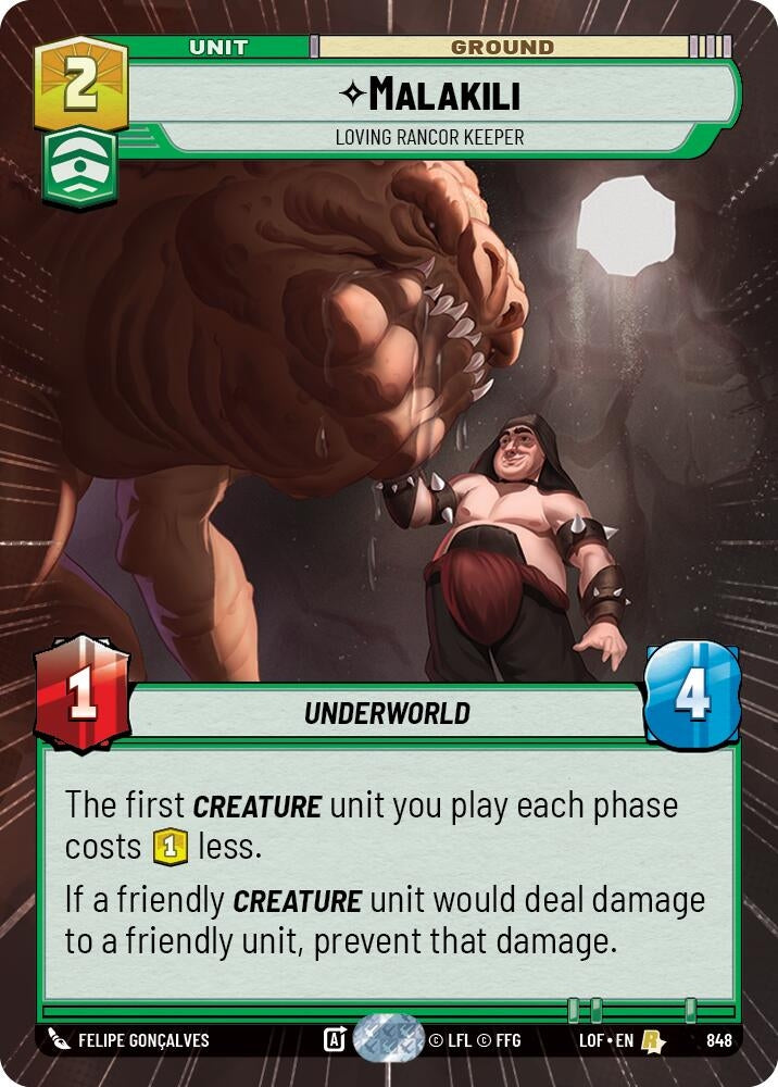 Malakili - Loving Rancor Keeper (Hyperspace Foil) (848) (LOF)