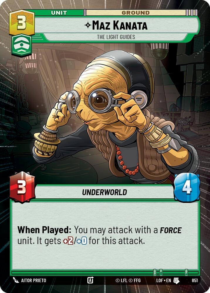 Maz Kanata - The Light Guides (Hyperspace Foil) (851) (LOF)