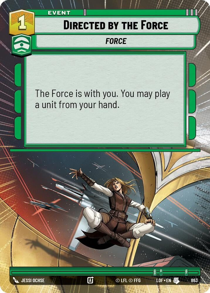 Directed by the Force (Hyperspace Foil) (863) (LOF)