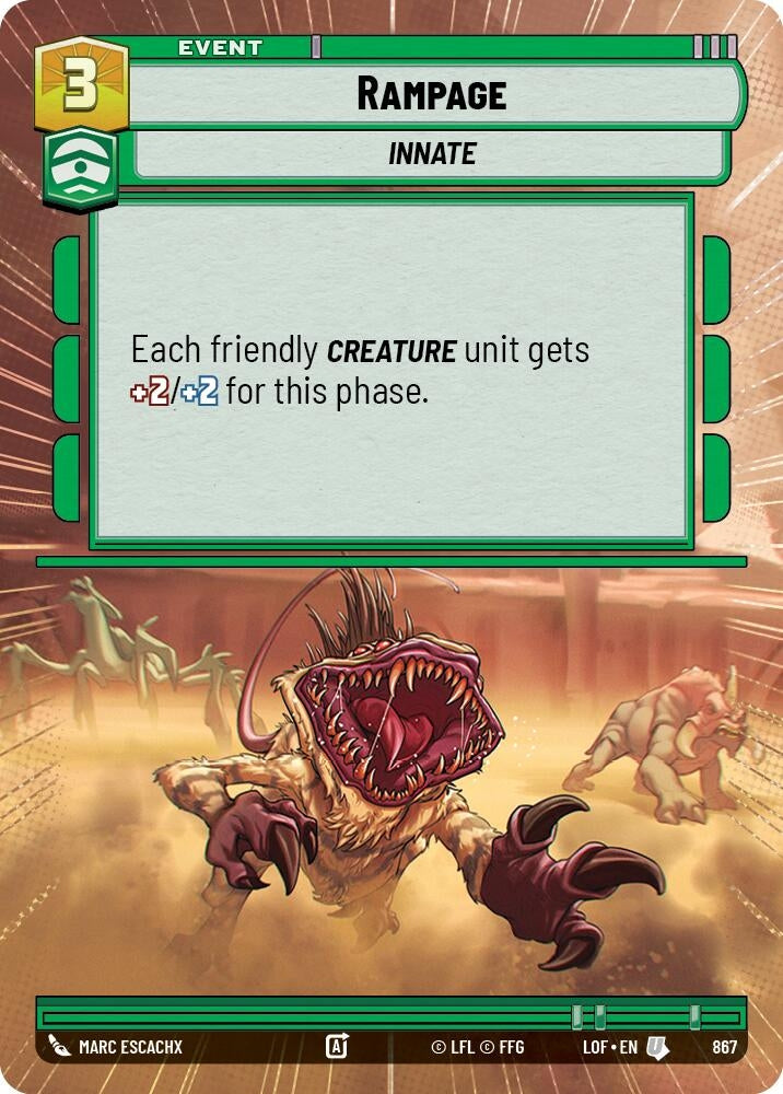 Rampage (Hyperspace Foil) (867) (LOF)