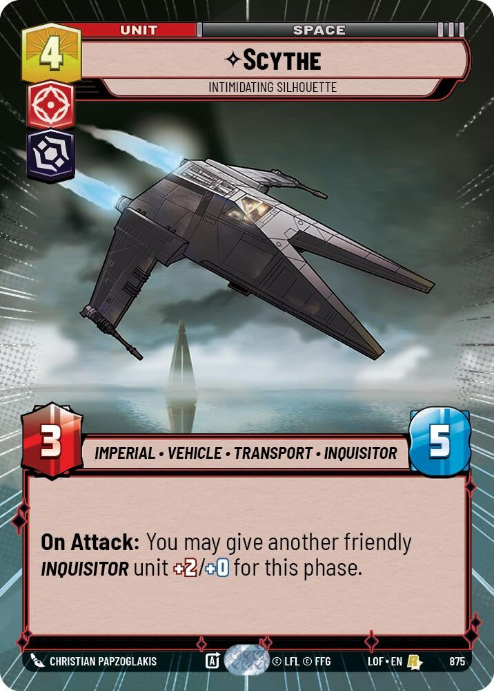 Scythe - Intimidating Silhouette (Hyperspace Foil) (875) (LOF)
