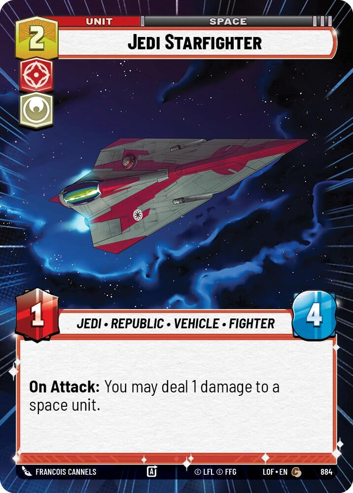Jedi Starfighter (Hyperspace Foil) (884) (LOF)