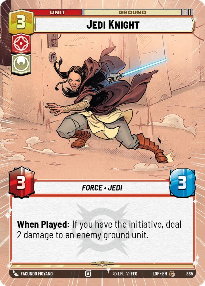 Jedi Knight (Hyperspace Foil) (885) (LOF)