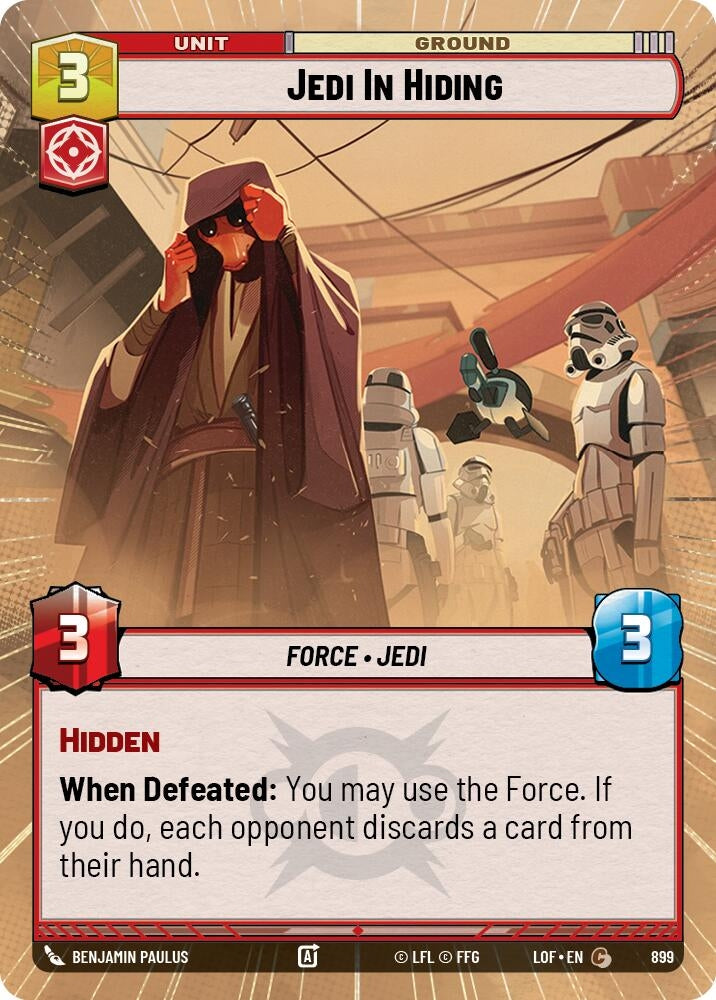 Jedi In Hiding (Hyperspace Foil) (899) (LOF)