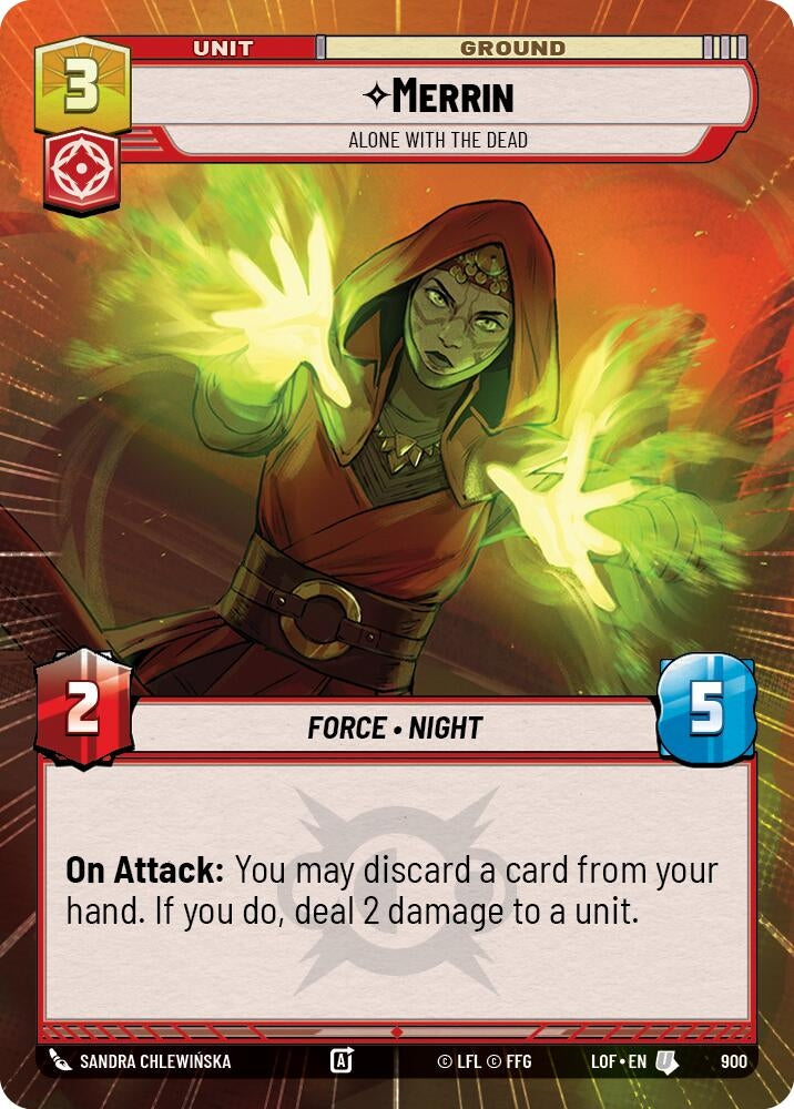 Merrin - Alone with the Dead (Hyperspace Foil) (900) (LOF)