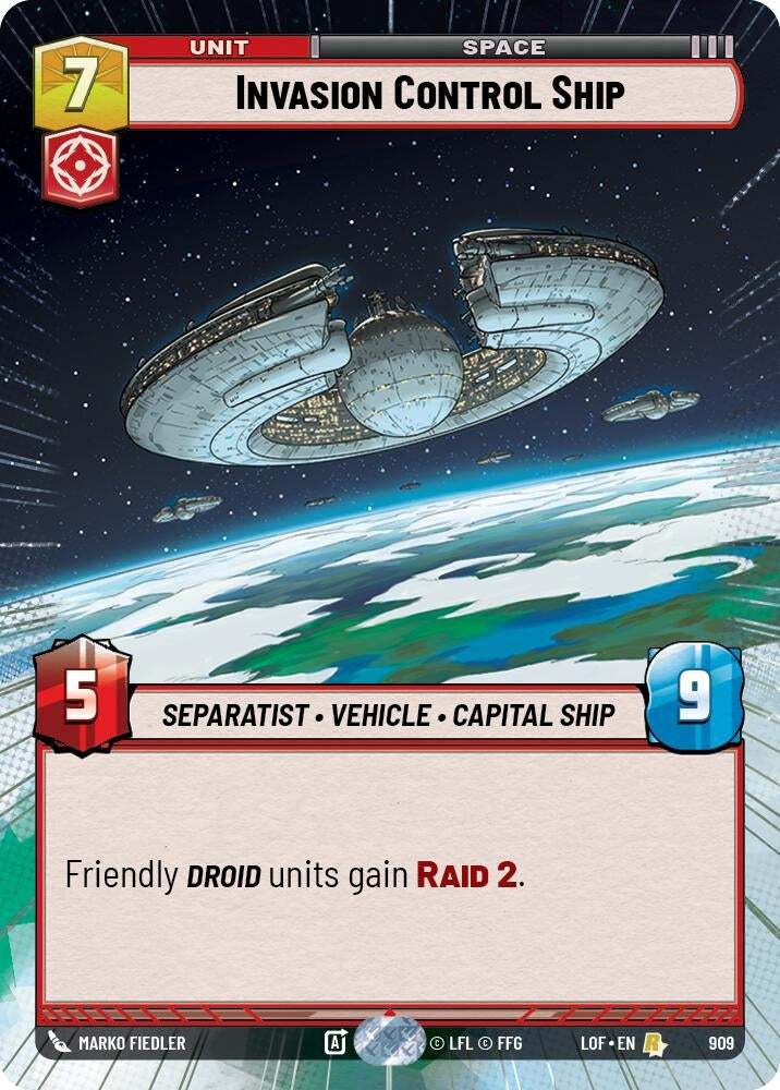 Invasion Control Ship (Hyperspace Foil) (909) (LOF)