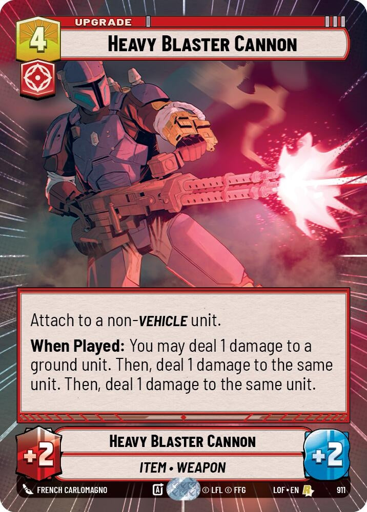 Heavy Blaster Cannon (Hyperspace Foil) (911) (LOF)
