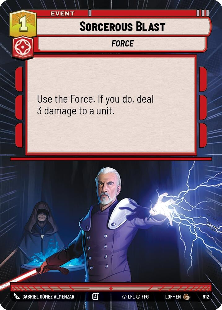 Sorcerous Blast (Hyperspace Foil) (912) (LOF)