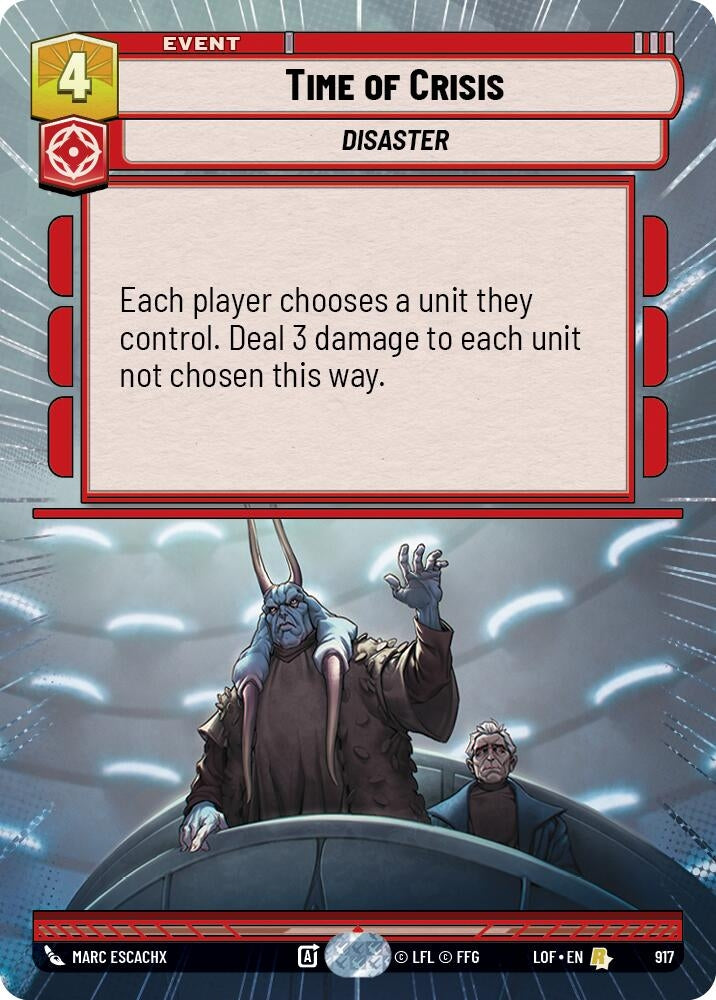 Time of Crisis (Hyperspace Foil) (917) (LOF)