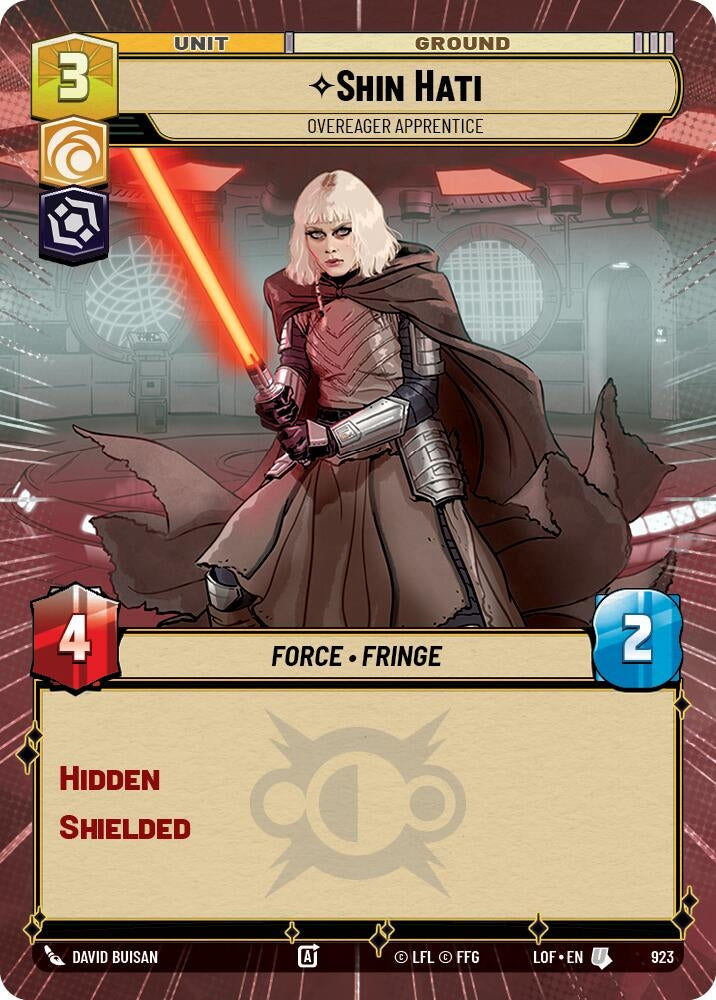 Shin Hati - Overeager Apprentice (Hyperspace Foil) (923) (LOF)