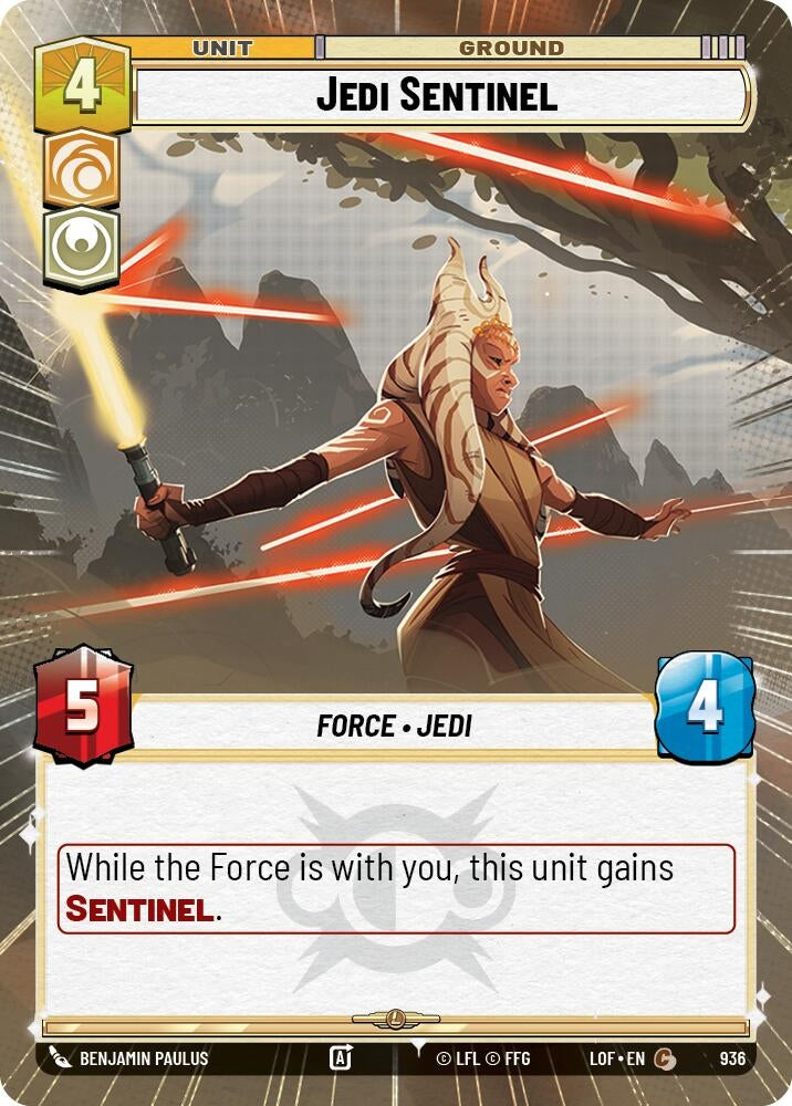 Jedi Sentinel (Hyperspace Foil) (936) (LOF)