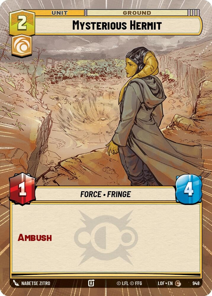 Mysterious Hermit (Hyperspace Foil) (948) (LOF)