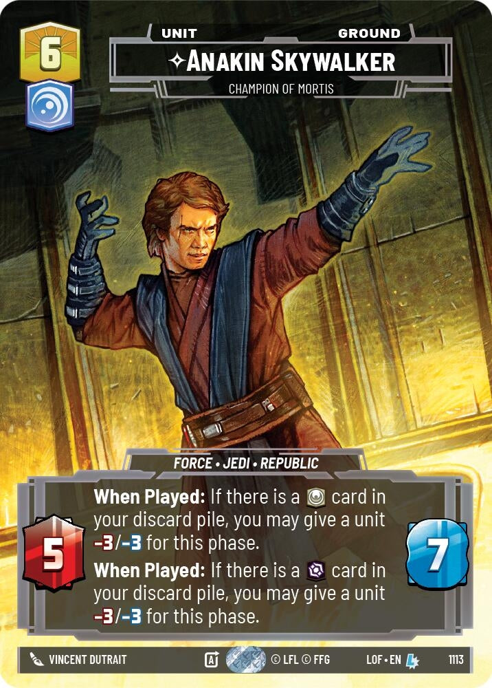 Anakin Skywalker - Champion of Mortis (Prestige Foil) (1113) (LOF)