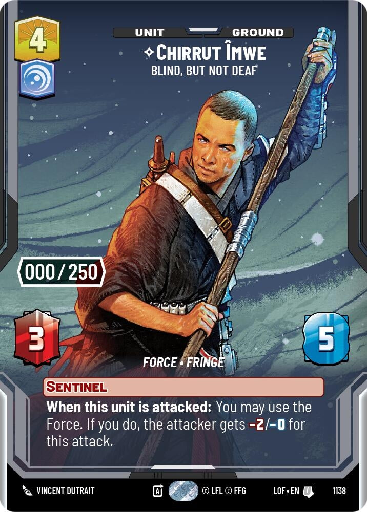 Chirrut Imwe - Blind, but not Deaf (Serialized) (1138) (LOF)