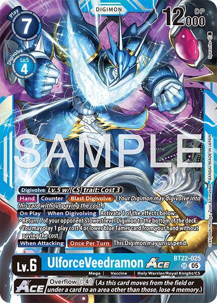 UlforceVeedramon ACE (BT22-025 SR) (BT-22)