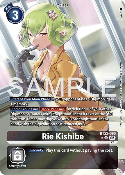 Rie Kishibe (Alternate Art) (BT22-090 R) (BT-22)