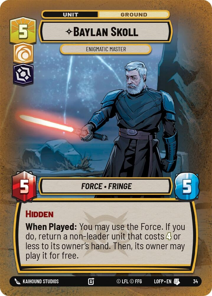 Baylan Skoll - Enigmatic Master (Foil) (34) (LOFWPP)