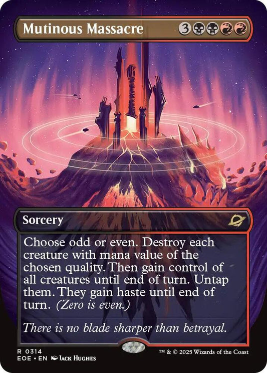 Image for Mutinous Massacre (Borderless) (314) (EOE) - Magic: The Gathering