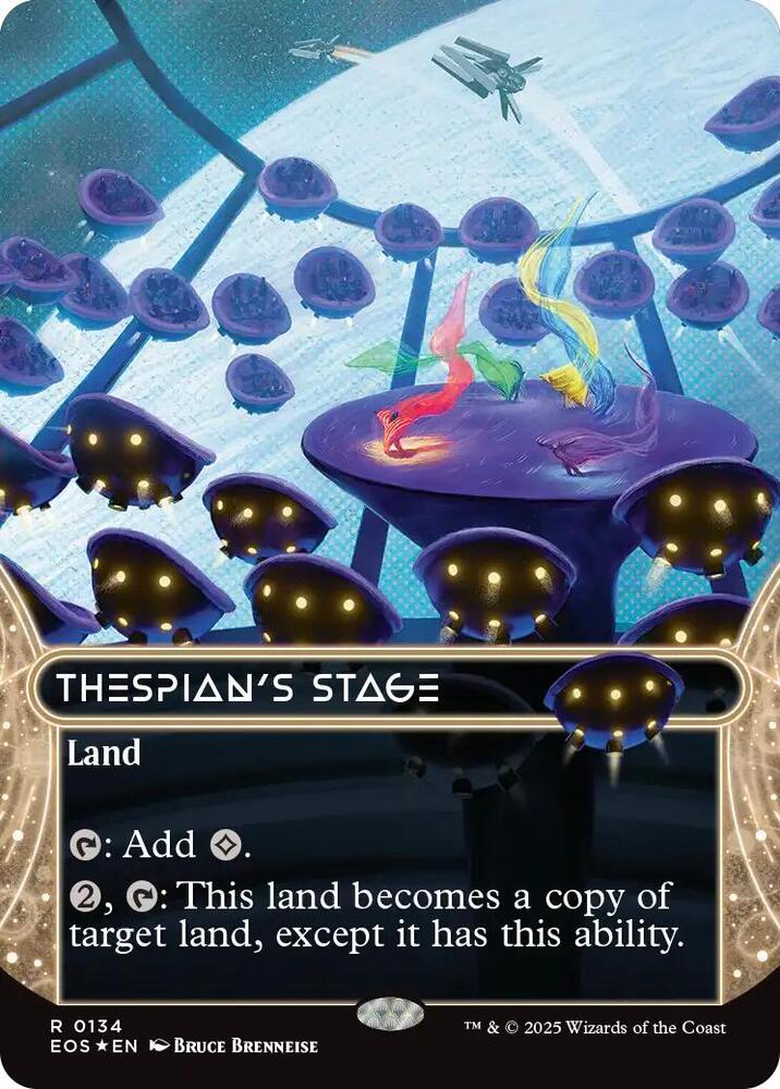 Thespian's Stage (0134) (Borderless) (Galaxy Foil) (134) (EOS)