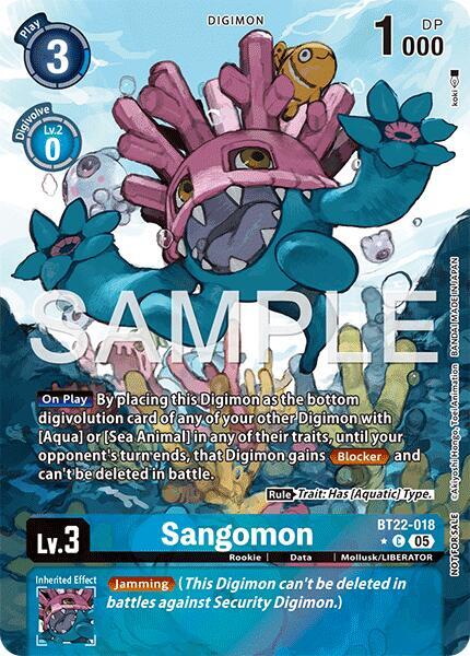 Sangomon (Box Topper) (BT22-018 C) (BT-22)
