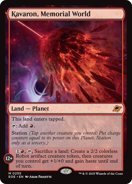 Image for Kavaron, Memorial World (255) (EOE) - Magic: The Gathering