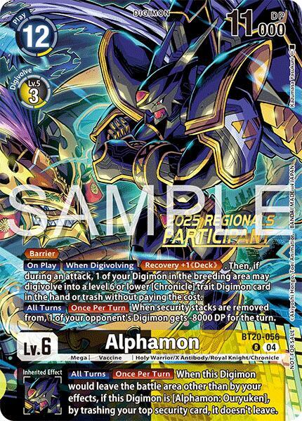 Alphamon (Regionals 25-26 Season 2 Participant) (BT20-056 R) (BT18-19)