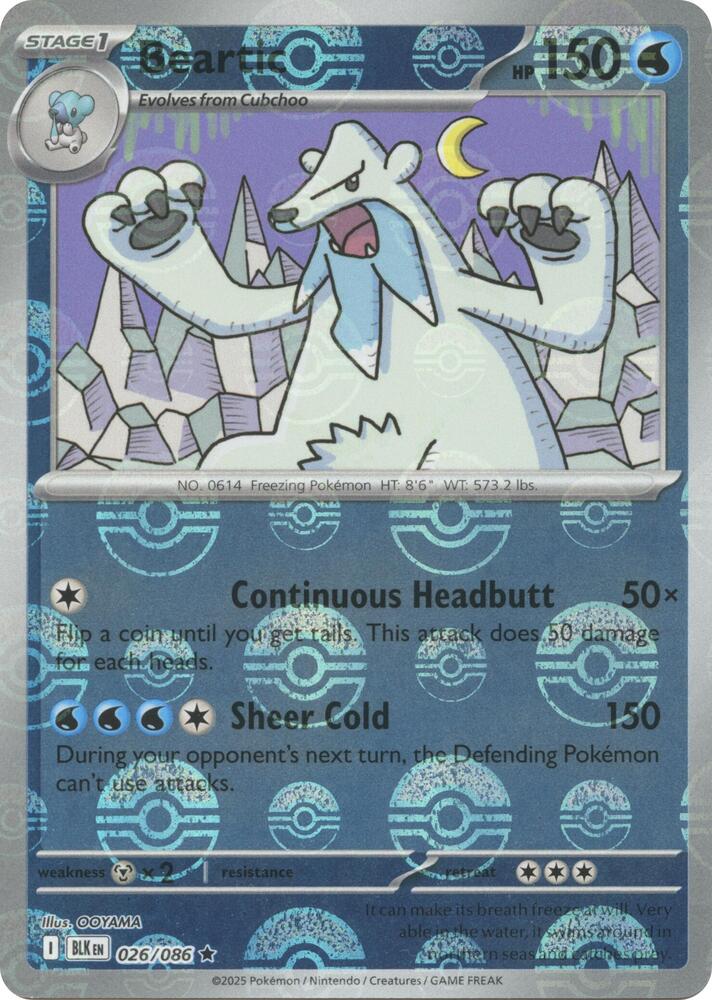 Beartic (Poke Ball Pattern) (026/086) (BLK)