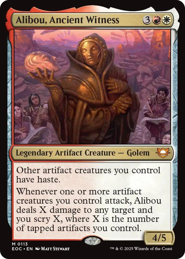 Image for Alibou, Ancient Witness (113) (EOC) - Magic: The Gathering