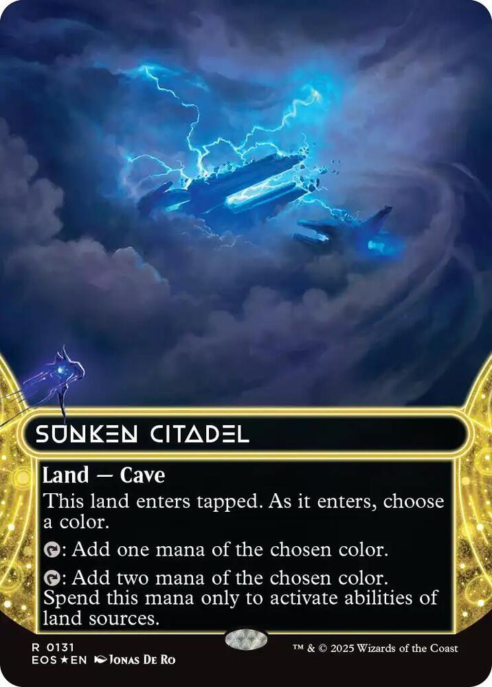 Sunken Citadel (0131) (Borderless) (Galaxy Foil) (131) (EOS)