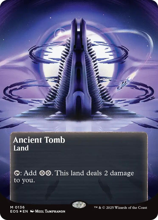 Image for Ancient Tomb (0136) (Borderless) (Galaxy Foil) (136) (EOS) - Magic: The Gathering