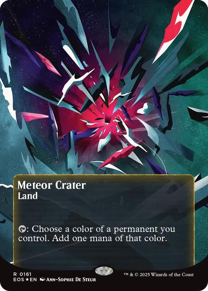 Meteor Crater (0161) (Borderless) (Galaxy Foil) (161) (EOS)