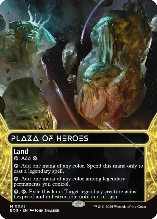 Image for Plaza of Heroes (0033) (Borderless) (33) (EOS) - Magic: The Gathering