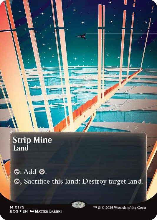Image for Strip Mine (0175) (Borderless) (Galaxy Foil) (175) (EOS) - Magic: The Gathering