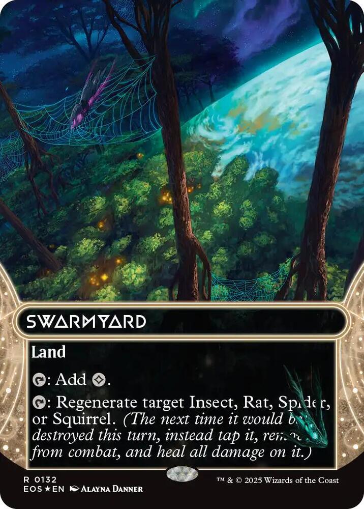 Swarmyard (0132) (Borderless) (Galaxy Foil) (132) (EOS)