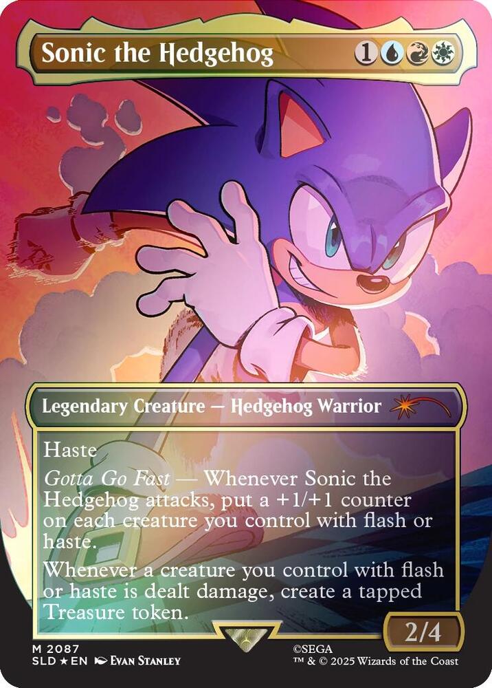 Sonic the Hedgehog (Rainbow Foil) (2087) (SLD)