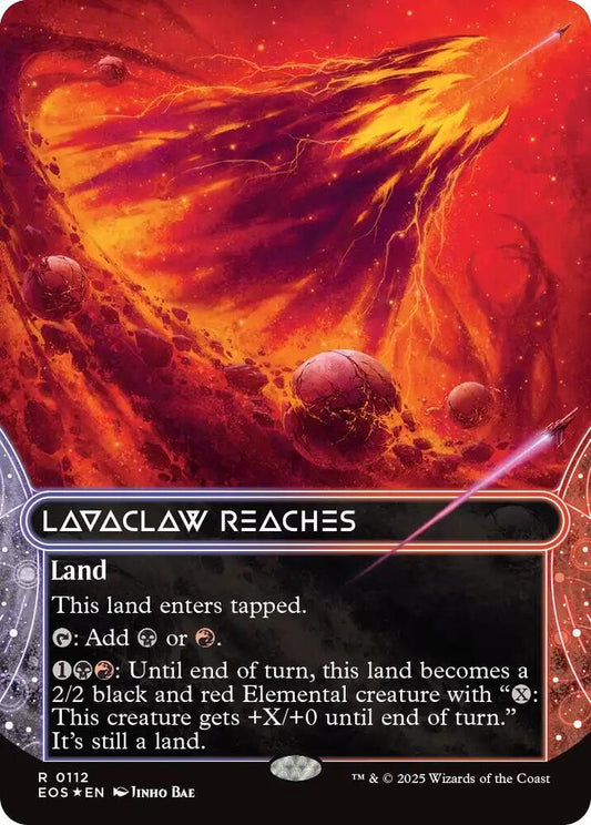 Image for Lavaclaw Reaches (0112) (Borderless) (Galaxy Foil) (112) (EOS) - Magic: The Gathering