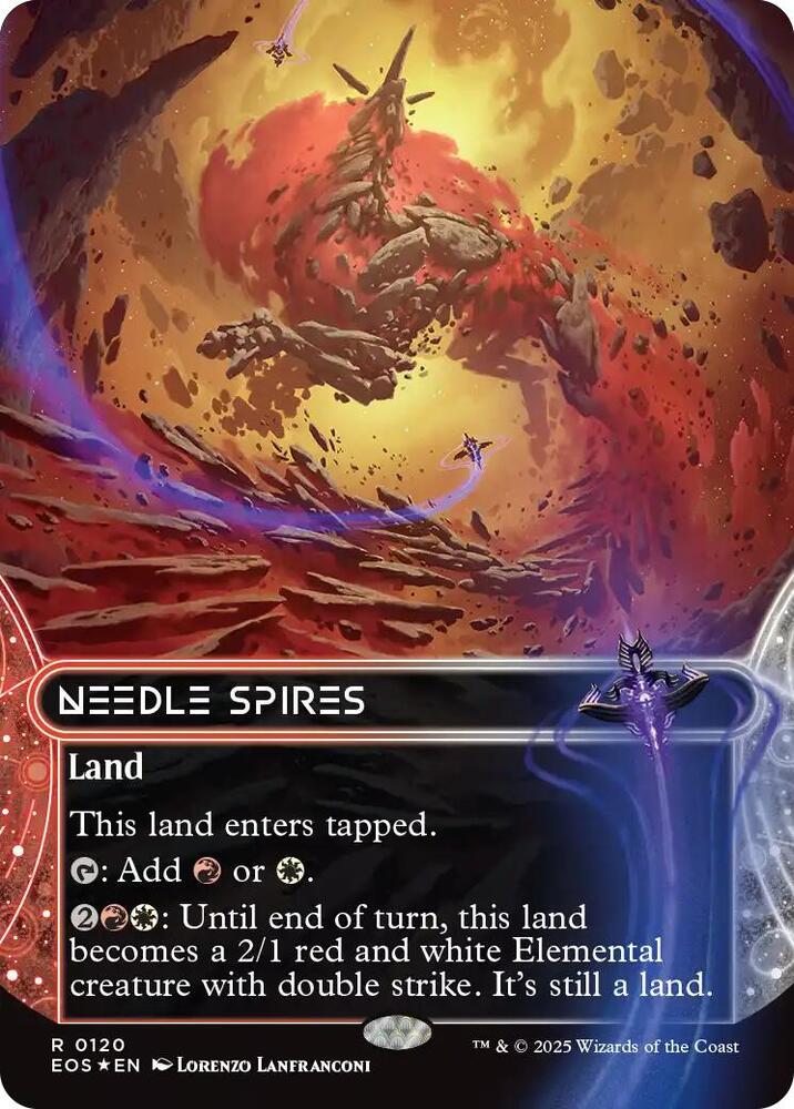 Needle Spires (0120) (Borderless) (Galaxy Foil) (120) (EOS)