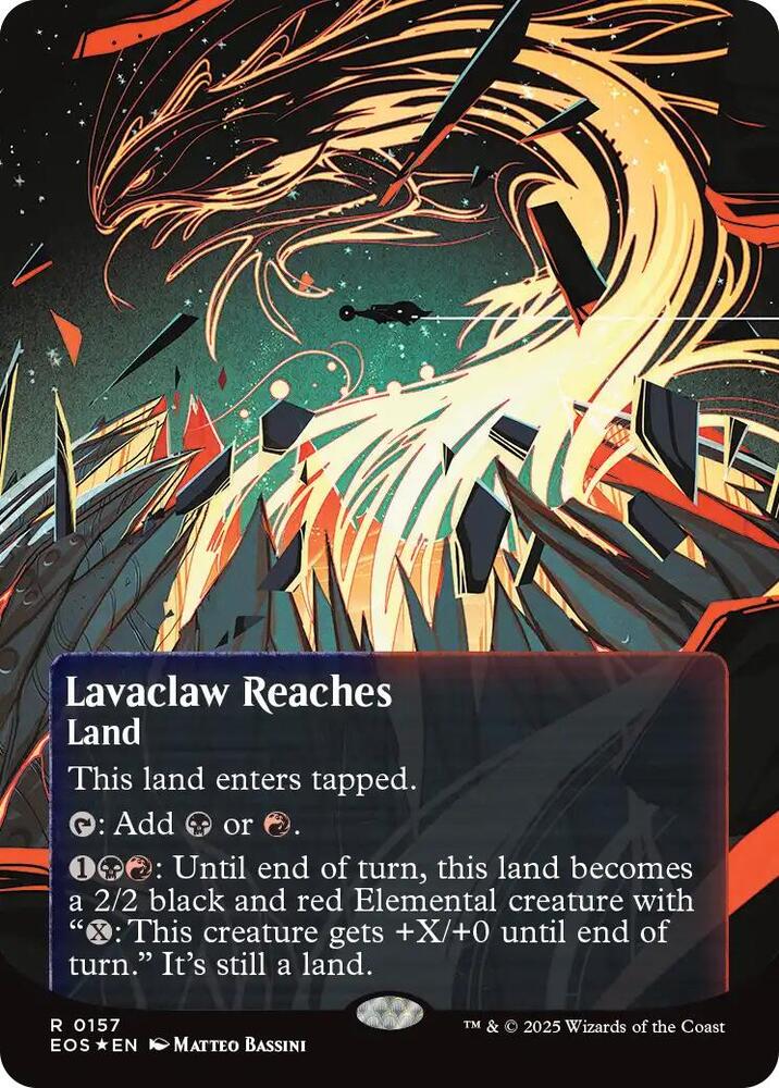 Lavaclaw Reaches (0157) (Borderless) (Galaxy Foil) (157) (EOS)